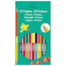 12 crayons-24 couleurs